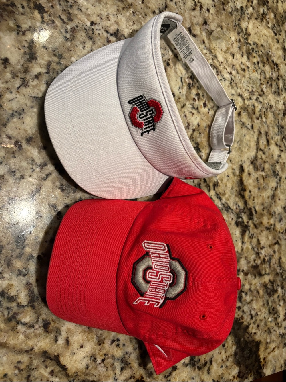 Nike White Visor & Red Cap Set with Embroidered Ohio State Logo